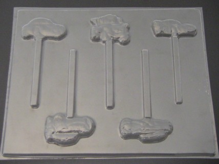 423sp Cars II Chocolate Candy Lollipop Mold